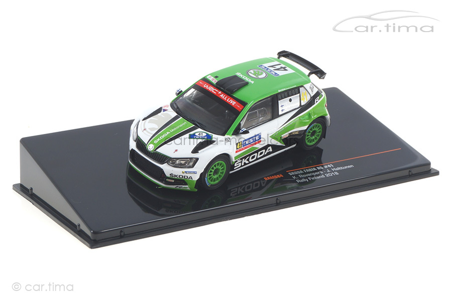 Skoda Fabia R5 Rallye Finnland 2018 Rovanperä/Halttunen IXO 1:43 RAM684