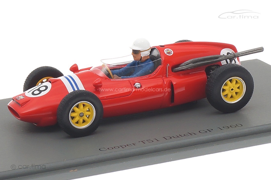 Cooper T51 GP Niederlande 1960 Maurice Trintignant Spark 1:43 S8050