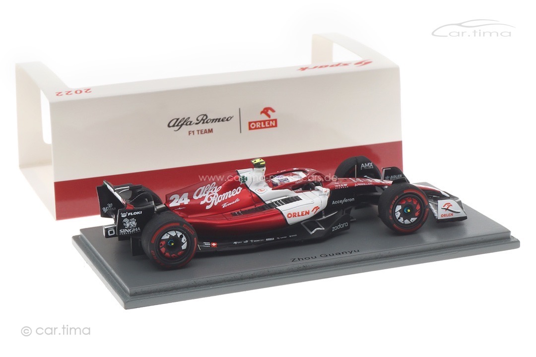 Alfa Romeo C42 GP Bahrain 2022 Zhou GuanYu Spark 1:43 S8518