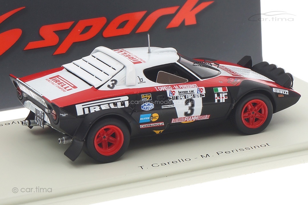 Lancia Stratos HF Championnat d'Europe des Rallyes 1978 Carello/Perissinot Spark 1:43 S9093