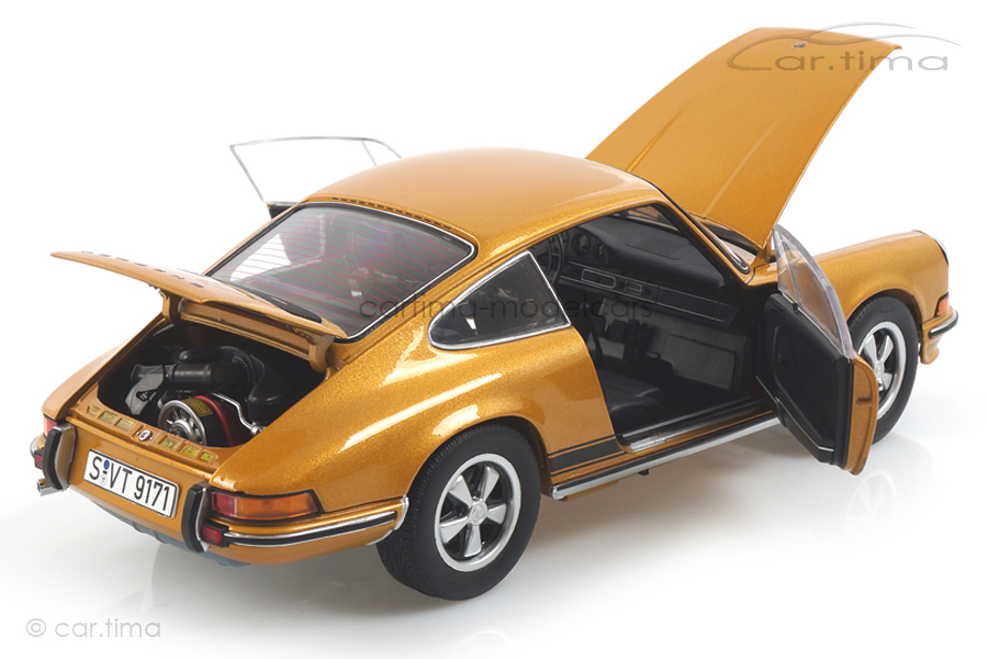 Porsche 911 S gold Schuco 1:18 450036100