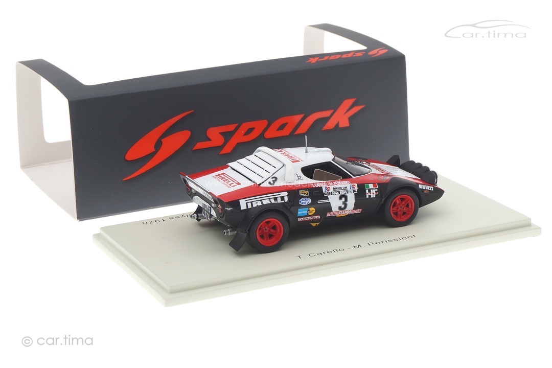 Lancia Stratos HF Championnat d'Europe des Rallyes 1978 Carello/Perissinot Spark 1:43 S9093