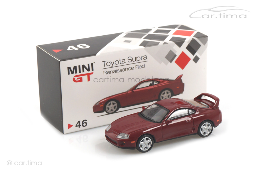 Toyota Supra (LHD) Renaissance red MINI GT 1:64 MGT00046-L