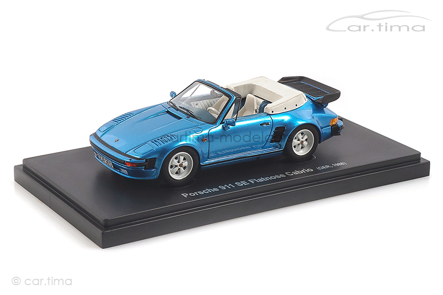 Porsche 911 (930) Turbo SE Flatnose Cabriolet Minervablaumet. Avenue43 1:43 60045