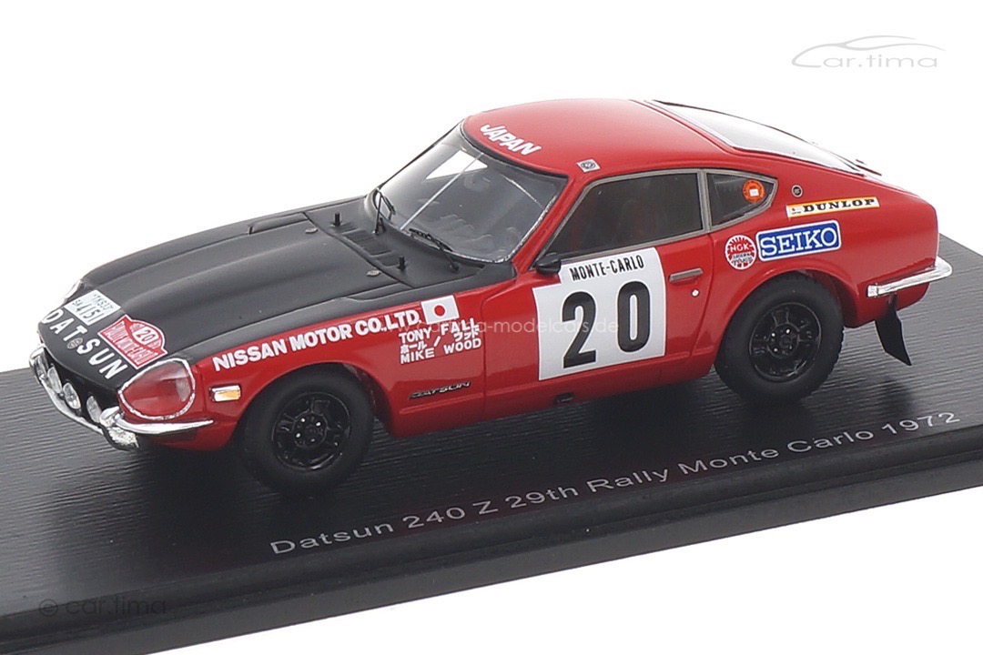 Datsun 240 Z Rallye Monte Carlo 1972 Fall/Wood Spark 1:43 S6284