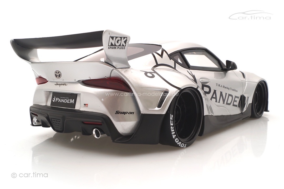 Pandem Toyota GR Supra V1.0 silver TopSpeed 1:18 TS0297