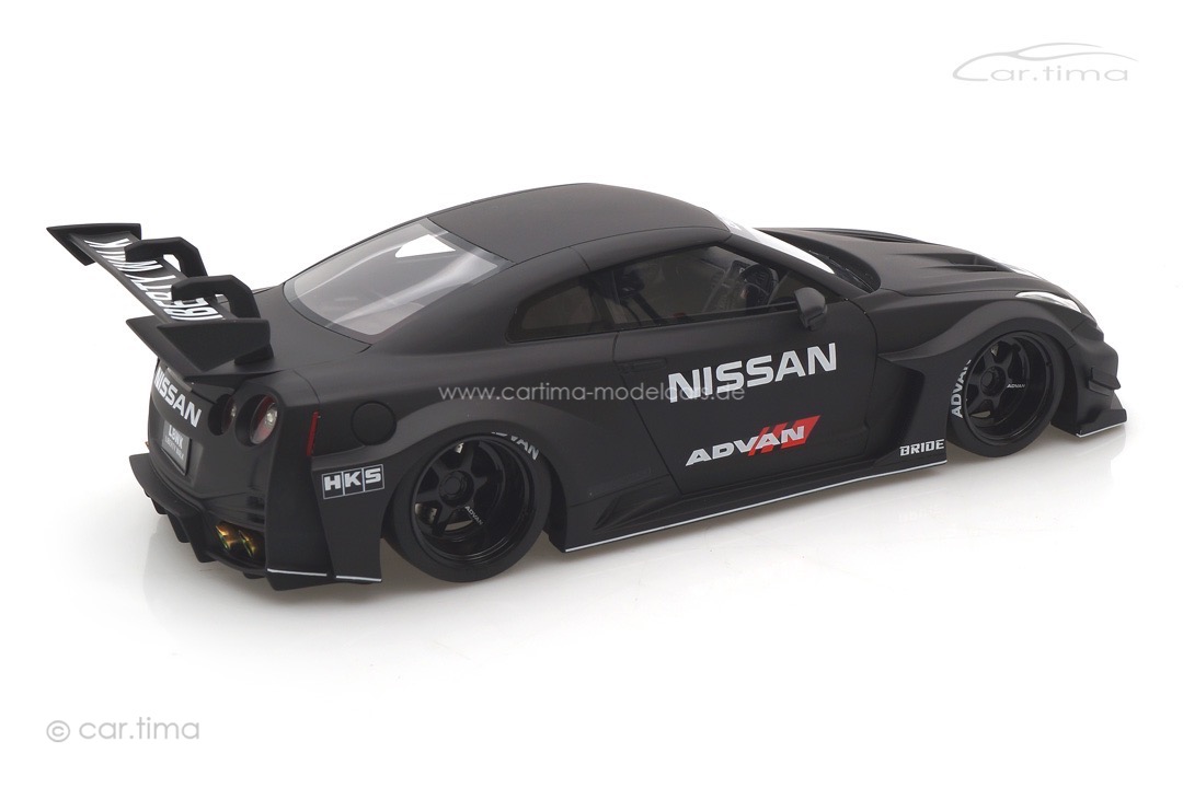 NISSAN 35GT-RR (R35) LB-Silhouette Works GT Ver.2 Matt Black TopSpeed 1:18 TS0356