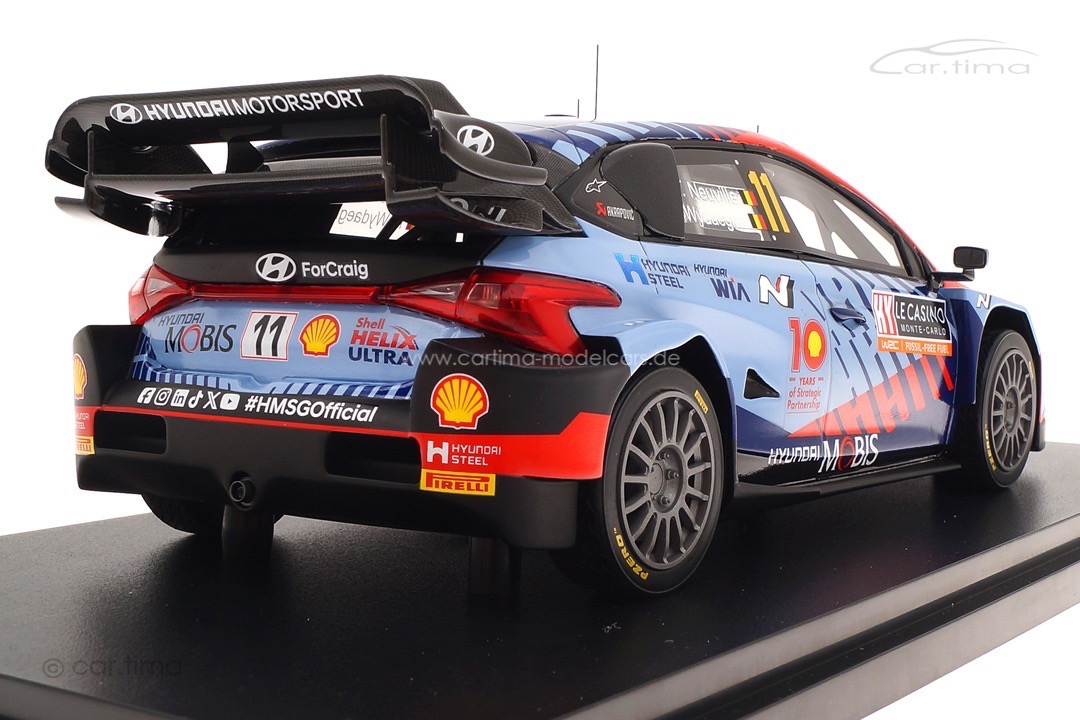 Hyundai I20 Rally1 Hybrid Winner Rallye Monte Carlo 2024 Neuville/Wydaeghe TopSpeed 1:18 TS0580