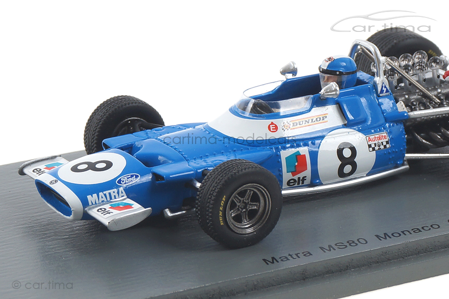 Matra MS80 GP Monaco 1969 Jean-Pierre Beltoise Spark 1:43 S7188