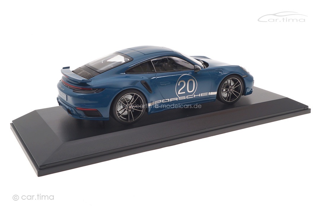 Porsche 911 (992) Turbo S Sport Design China Edition Oslo Blau Minichamps 1:18 155069170