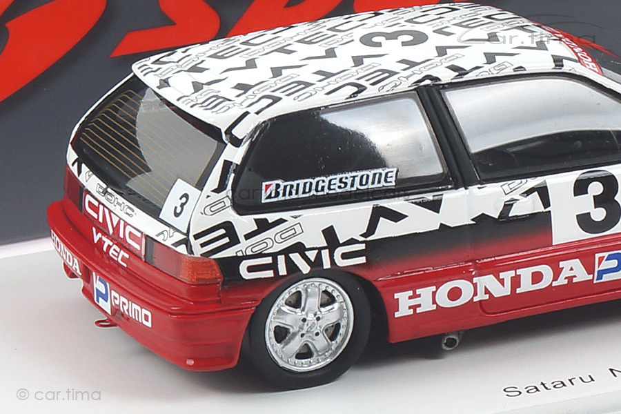 Honda Civic EF9 Test Suzuka 1990 Satoru Nakajima Spark 1:43 S5459