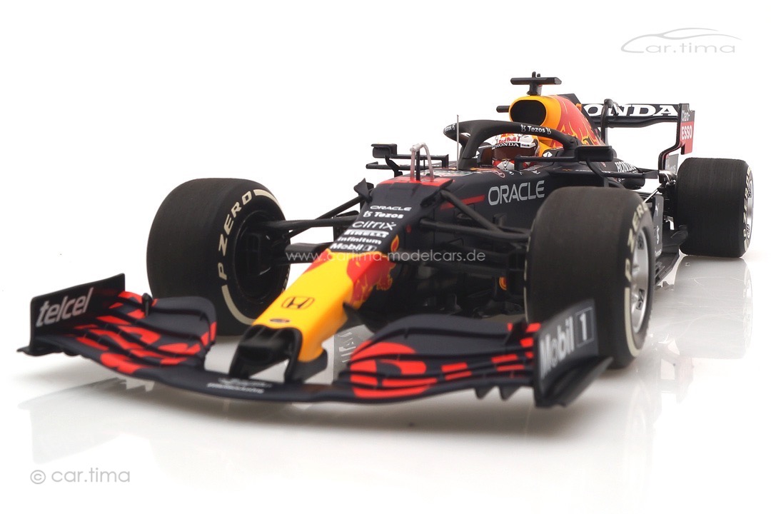 Red Bull Racing RB16B Winner GP Abu Dhabi 2021 Max Verstappen/pit board Minichamps 1:18 110212333