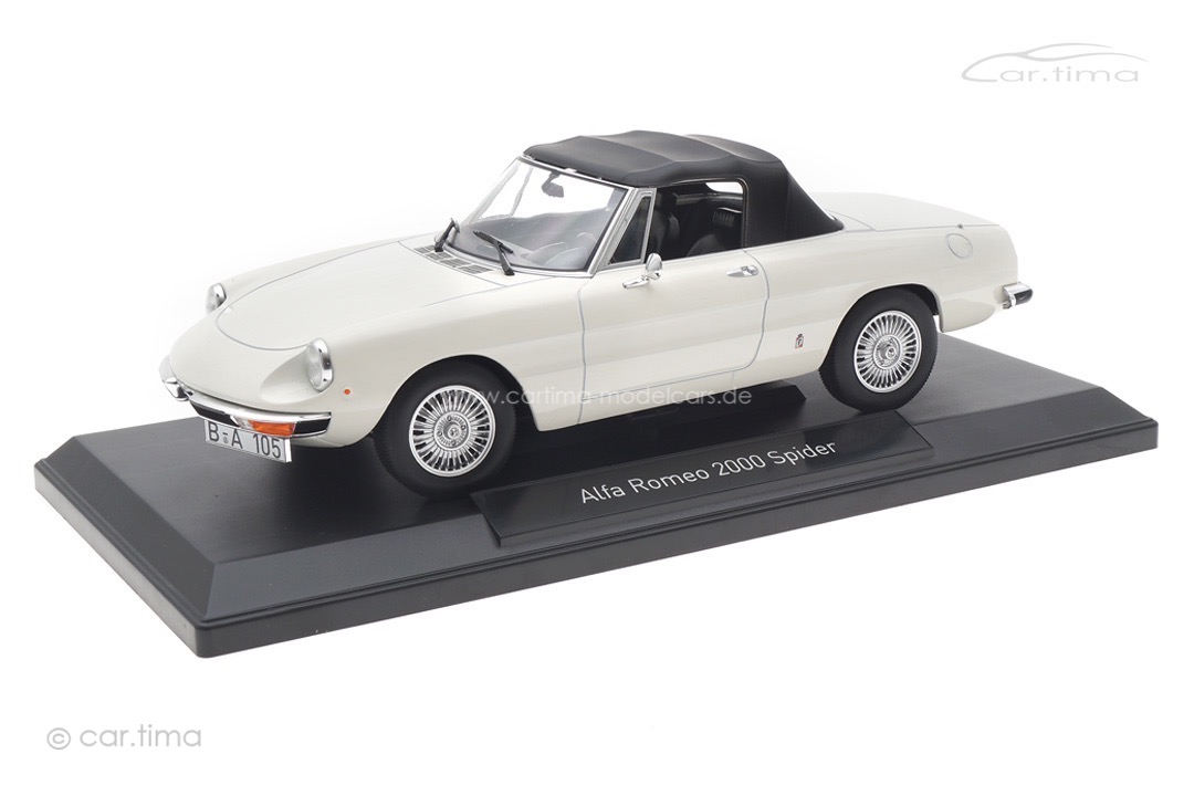 Alfa Romeo 2000 Spider 1978 weiß Norev 1:18 187882