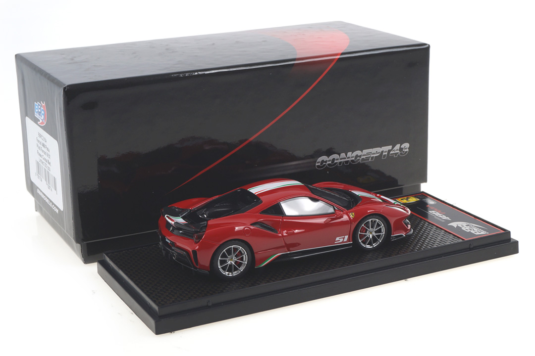 Ferrari 488 Pista Piloti Rosso Corsa 322 BBR 1:43 BBRC216A