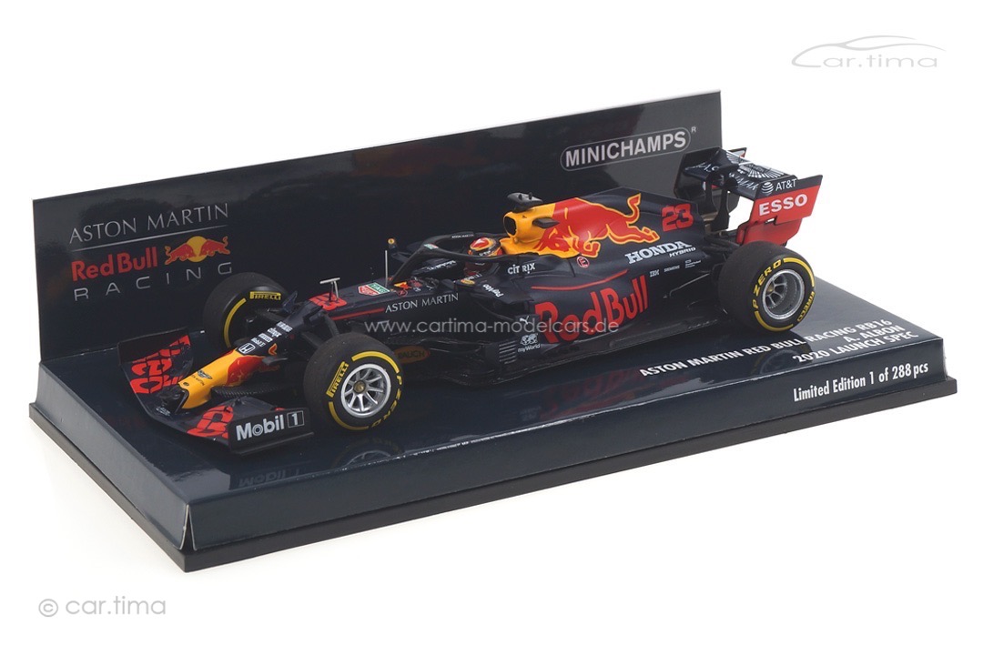 Aston Martin Red Bull Racing RB16 Launch Spec 2020 Albon Minichamps 1:43 410200023