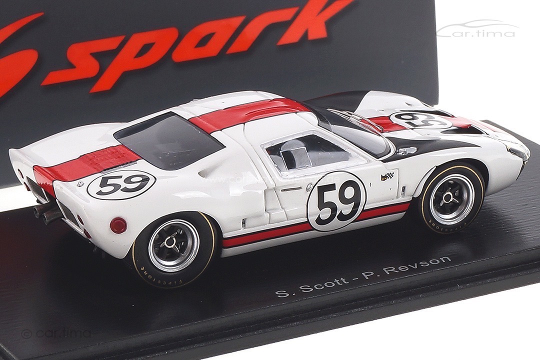 Ford GT40 24h Le Mans 1966 Scott/Revson Spark 1:43 S4537
