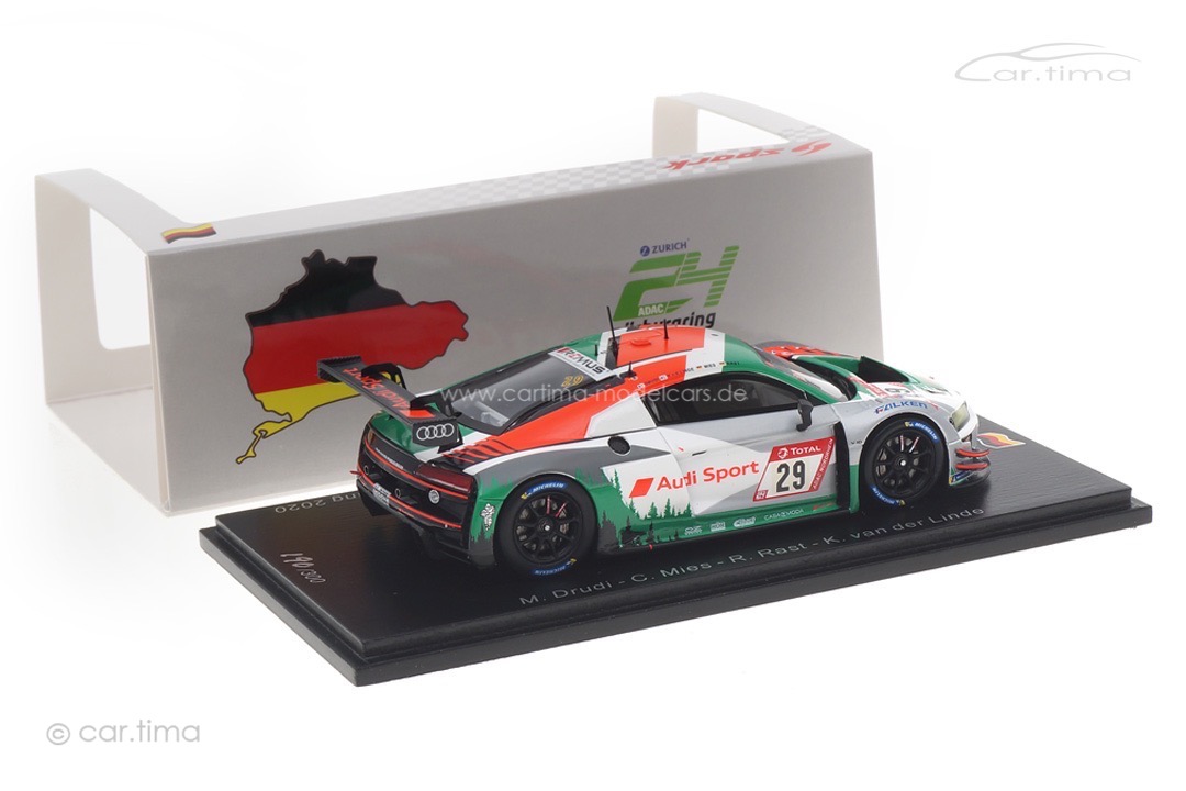 Audi R8 LMS GT3 24h Nürburgring 2020 Drudi/Mies/Rast/van der Linde Spark 1:43 SG685