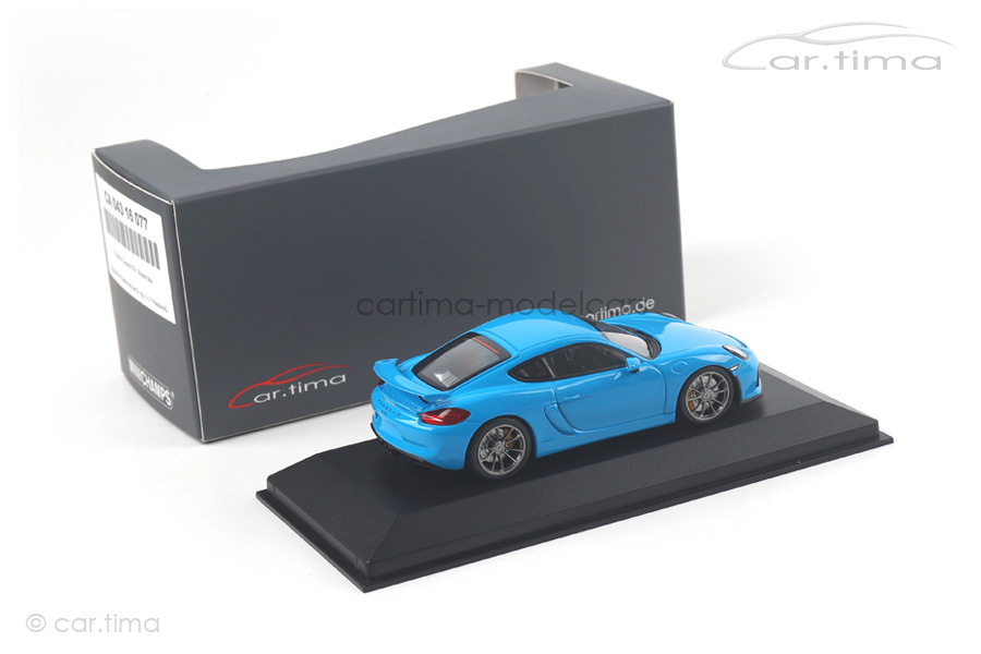 Porsche Cayman GT4 Rivierablau Minichamps 1:43 CA04316077