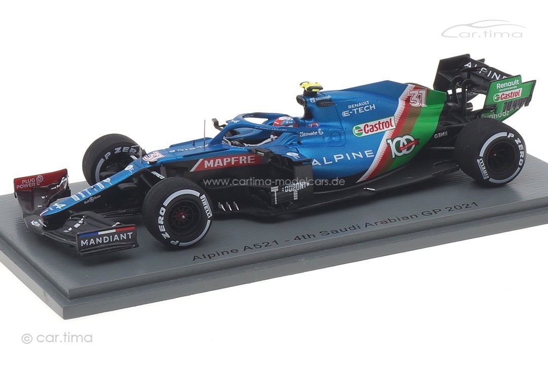 Alpine A521 GP Saudi Arabien 2021 Esteban Ocon Spark 1:43 S7852