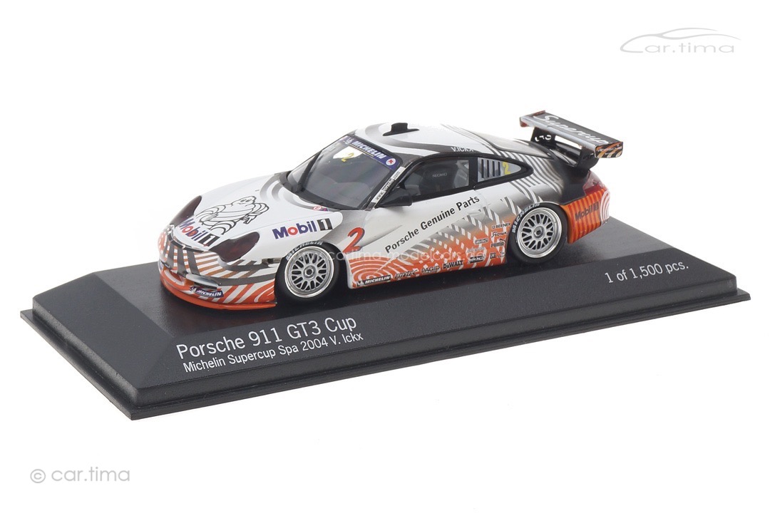 Porsche 911 (996) GT3 Cup Supercup Spa 2004 Ickx Minichamps 1:43 WAP020XXX15