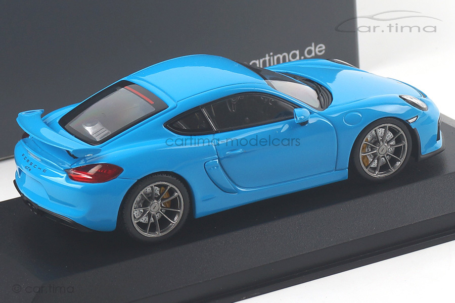 Porsche Cayman GT4 Rivierablau Minichamps 1:43 CA04316077