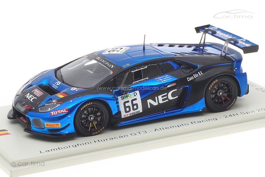 Lamborghini Huracán GT3 24h Spa 2017 Grenier/van Splunteren/van Lagen Spark 1:43 SB299