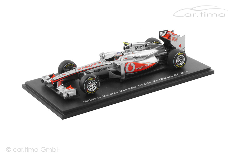 Vodafone McLaren Mercedes MP4-26 Chinese GP 2011 Jenson Button Spark 1:43 S3023