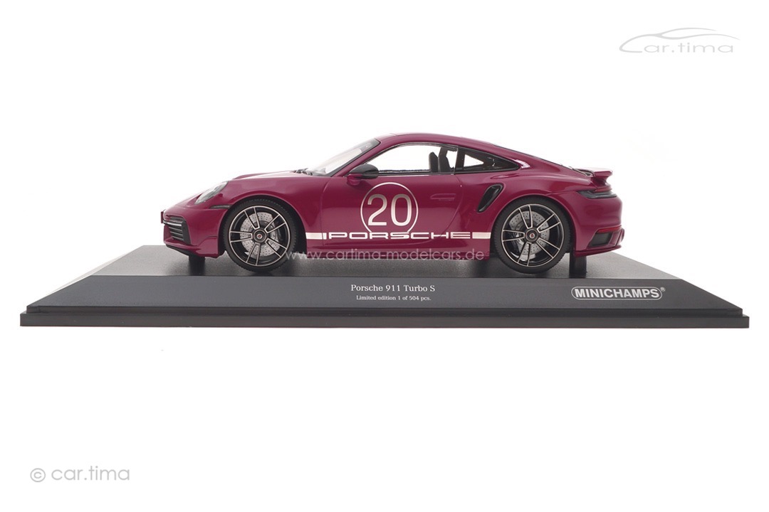 Porsche 911 (992) Turbo S Sport Design China Edition Sternrubin Minichamps 1:18 155069172