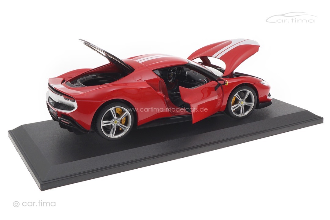 Ferrari 296 GTB Assetto Fiorano 2022 rot/weiß Bburago 1:18 18-16017R