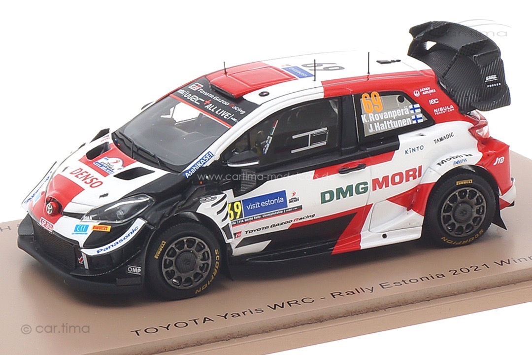 Toyota Yaris WRC Winner Rallye Estonia 2021 Rovanperä/Halttunen Spark 1:43 S6594