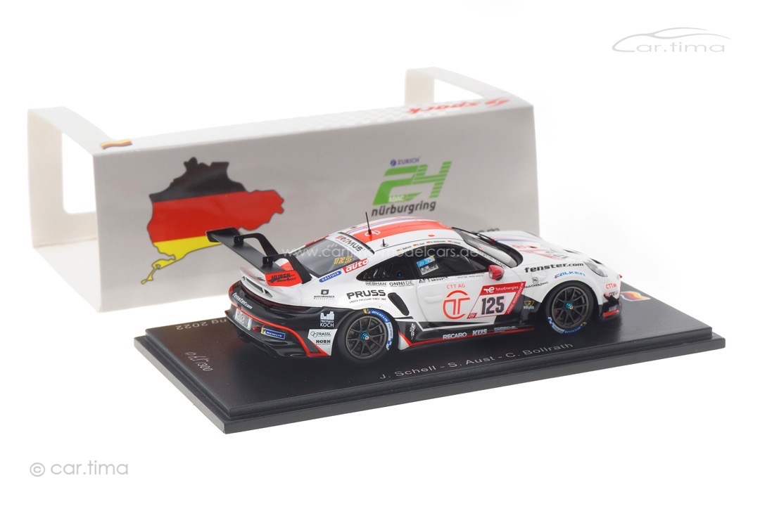 Porsche 911 GT3 CUP 24h Nürburgring 2022 Schell/Aust/Bollrath Spark 1:43 SG855