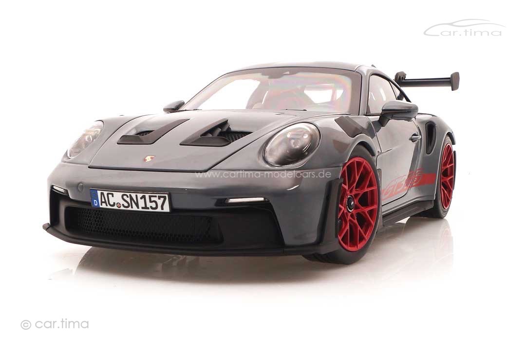 Porsche 911 (992) GT3 RS Arktikgrau/Rad Pyrorot Norev 1:18 187350