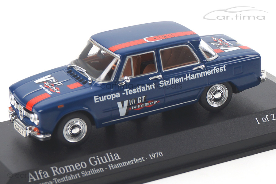 Alfa Romeo Giulia Europa-Testfahrt 1970 Minichamps 1:43 400120905