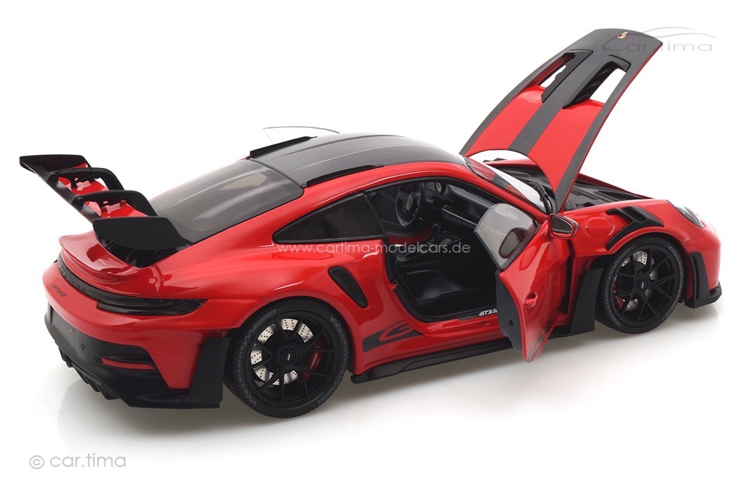 Porsche 911 (992) GT3 RS Weissach Paket Indischrot/Rad schwarz Minichamps 1:18 113062027