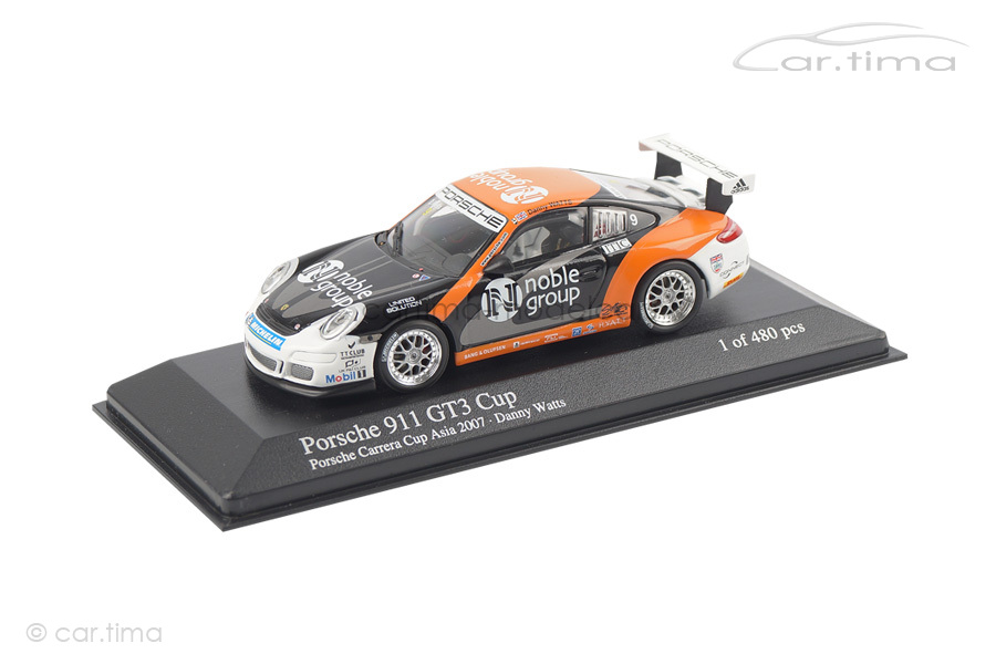 Porsche 911 (997) GT3 Cup Carrera Cup Asia 2007 Watts Minichamps 1:43 400076409 