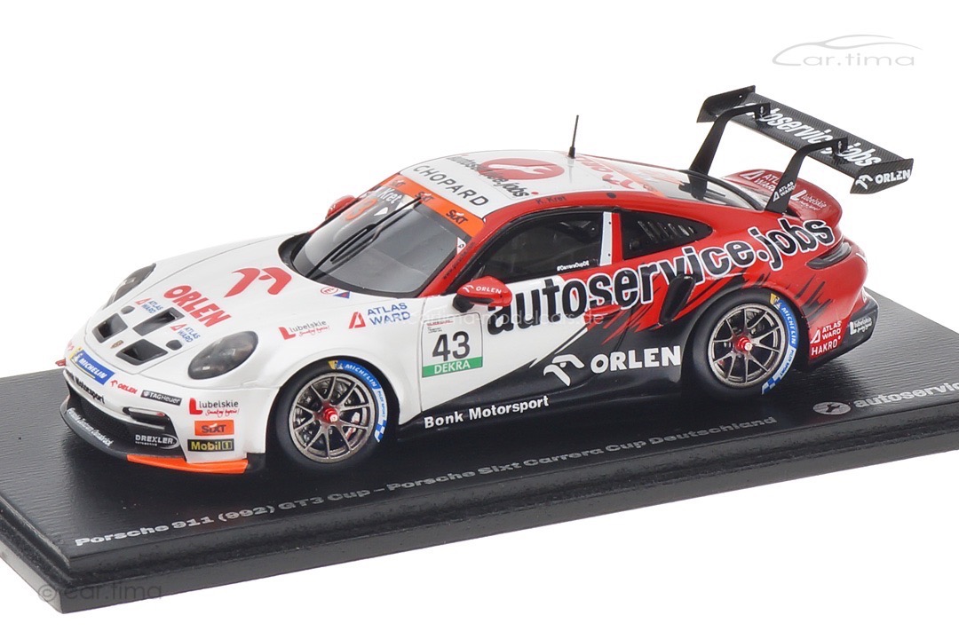 Porsche 911 (992) GT3 Cup Carrera Cup 2024 Karol Kret Spark 1:43 MAB053