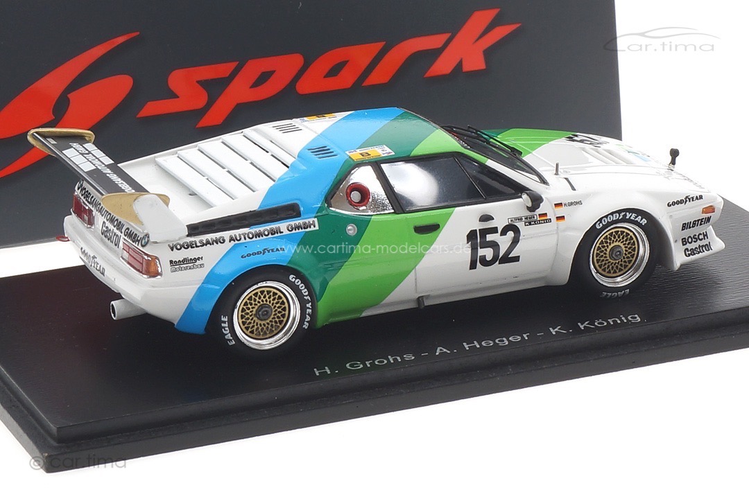 BMW M1 24h Le Mans 1985 Grohs/Heger/König Spark 1:43 S6411