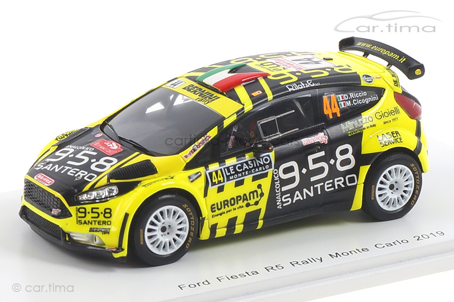 Ford Fiesta R5 Rallye Monte Carlo 2019 Riccio/Cicognini Spark 1:43 S5984