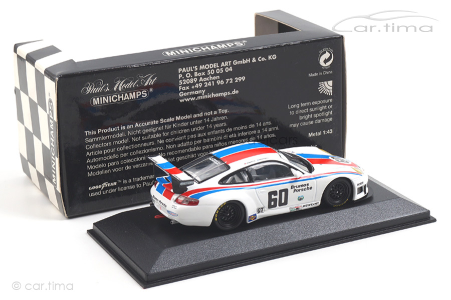 Porsche 911 GT3 RS Barber Park 250 2004 Brumos Minichamps 1:43 400046960