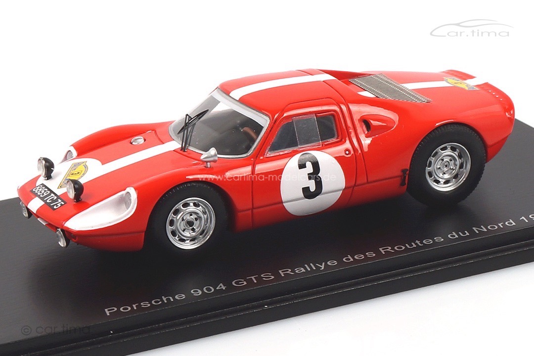 Porsche 904 GTS Rallye des Routes du Nord 1966 Dumousseau/Roques Spark 1:43 SF165