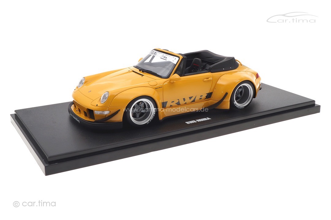 RWB Bodykit Nohra auf Basis Porsche 911 (993) gelb GT Spirit 1:18 GT450