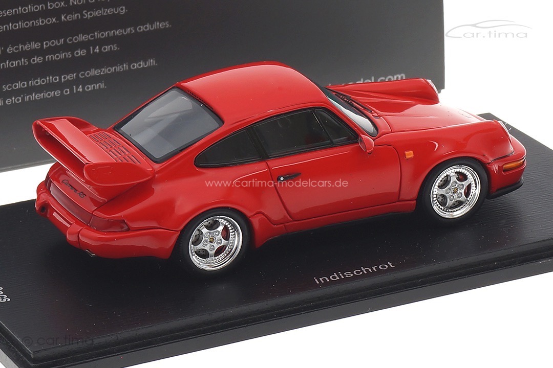 Porsche 911 (964) Carrera RS 3.8 Indischrot Spark 1:43 car.tima EXCLUSIVE CA04314007