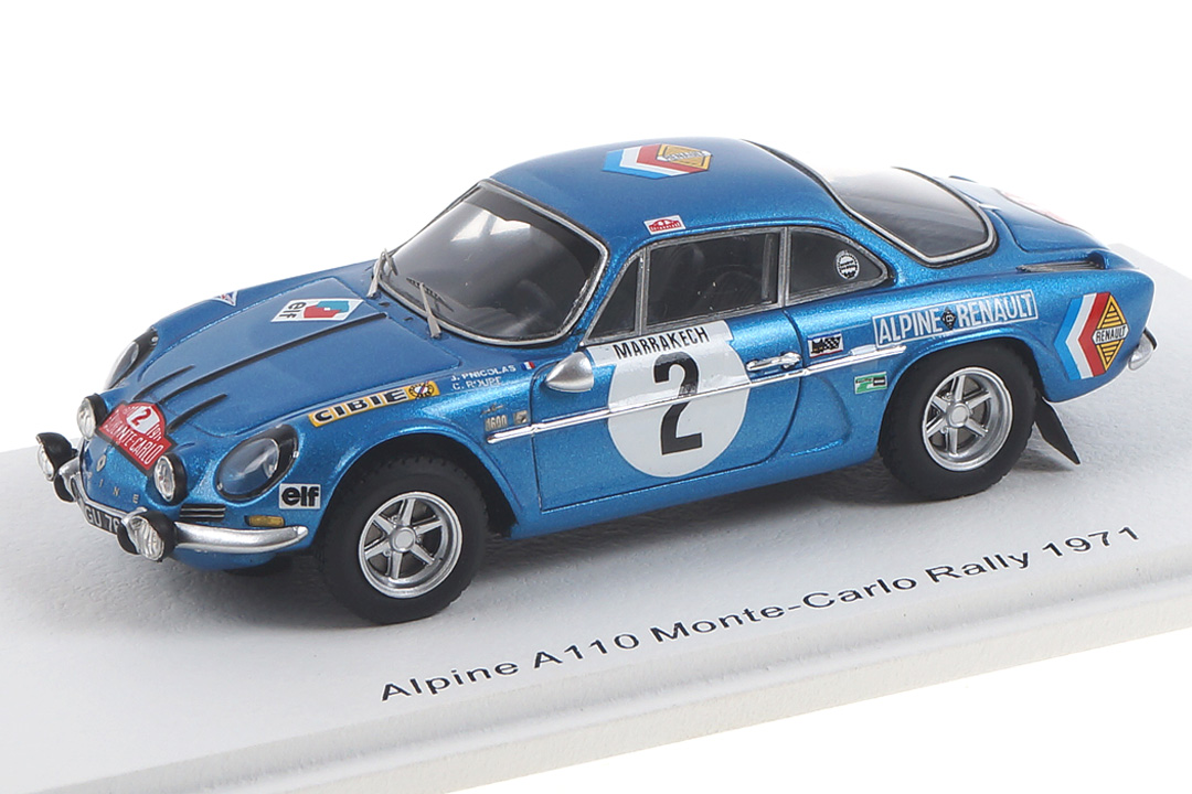 Alpine A110 Rallye Monte Carlo 1971 Nicolas/Roure Spark 1:43 S6108