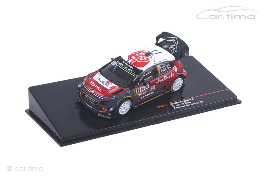 Citroen C3 WRC Rally Tour de Corse 2018 Loeb/Elena IXO Models 1:43 RAM672