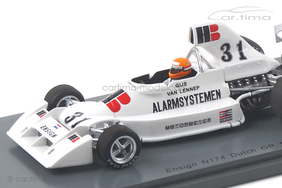 Ensign N174 GP Niederlande 1975 Gijs van Lennep Spark 1:43 S5301