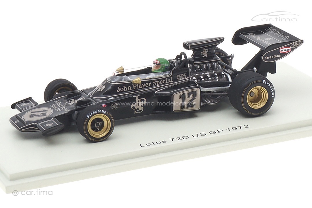 Lotus 72D GP USA 1972 Reine Wisell Spark 1:43 S7295