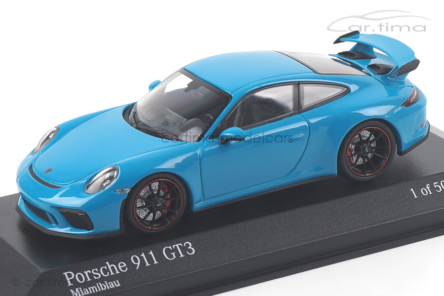 Porsche 911 GT3 (991 II) Miamiblau Minichamps 1:43 410066022