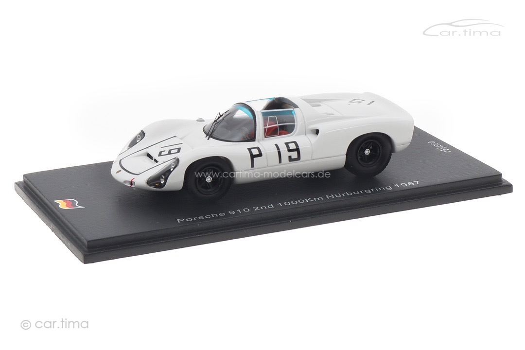 Porsche 910 1000km Nürburgring 1967 Hawkins/Koch Spark 1:43 SG819