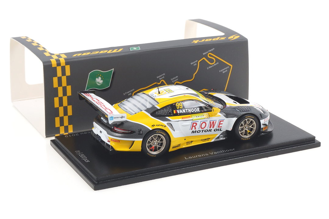 Porsche 911 GT3 R Macau 2019 Laurens Vanthoor Spark 1:43 SA210