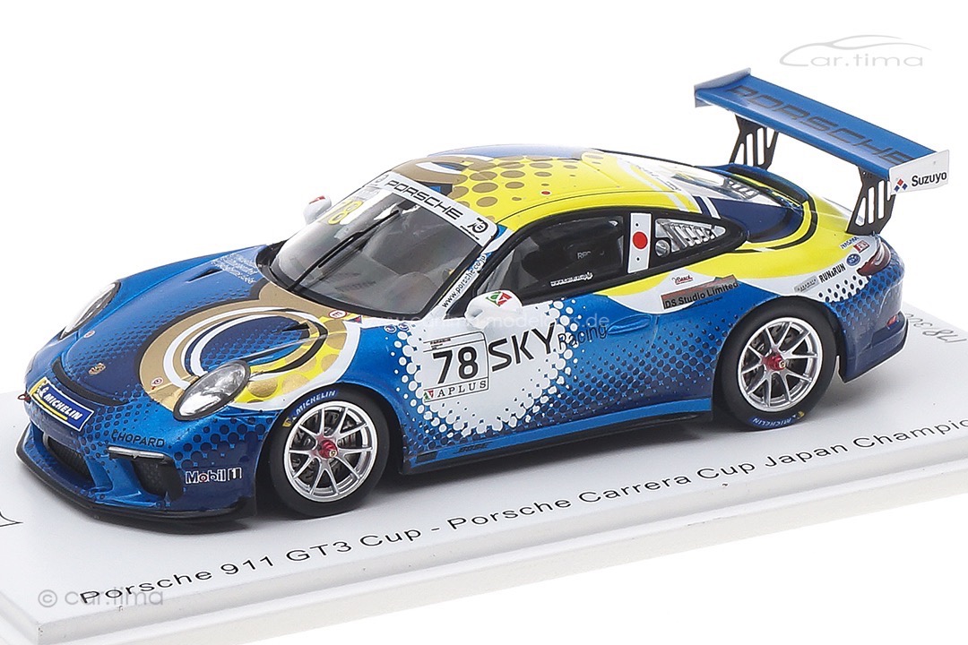 Porsche 911 (991) GT3 Cup Champion Carrera Cup Japan 2018 Kondo Spark 1:43 SJ066